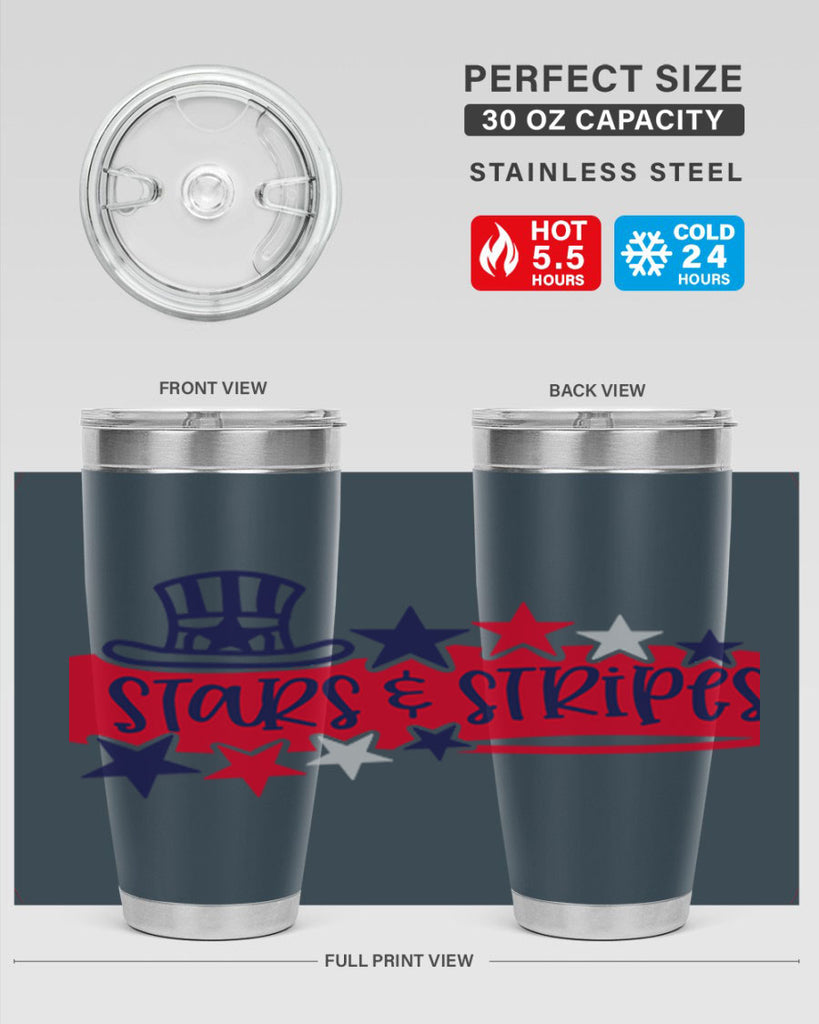 Stars Stripes Style 175#- Fourt Of July- Tumbler