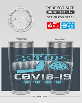 Stop covid Style 22#- corona virus- Tumbler