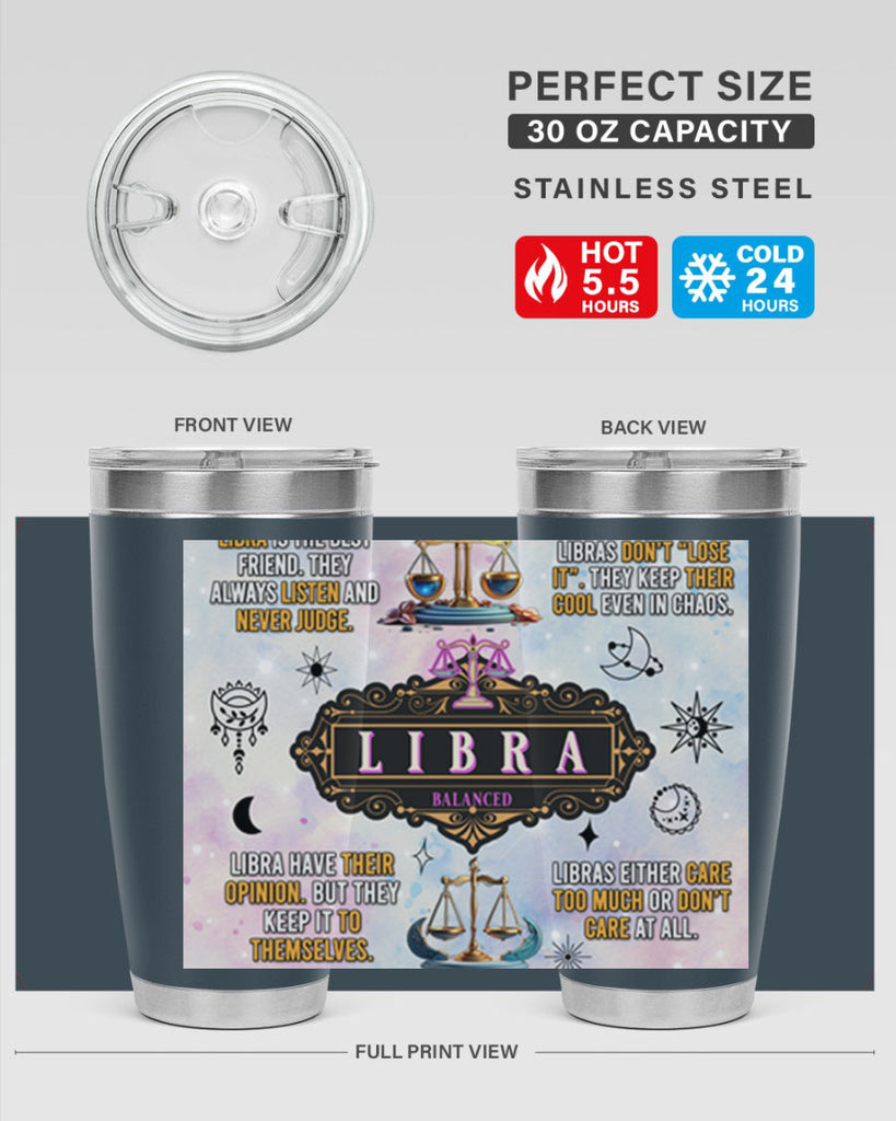 StraightLibra 474#- zodiac- Tumbler