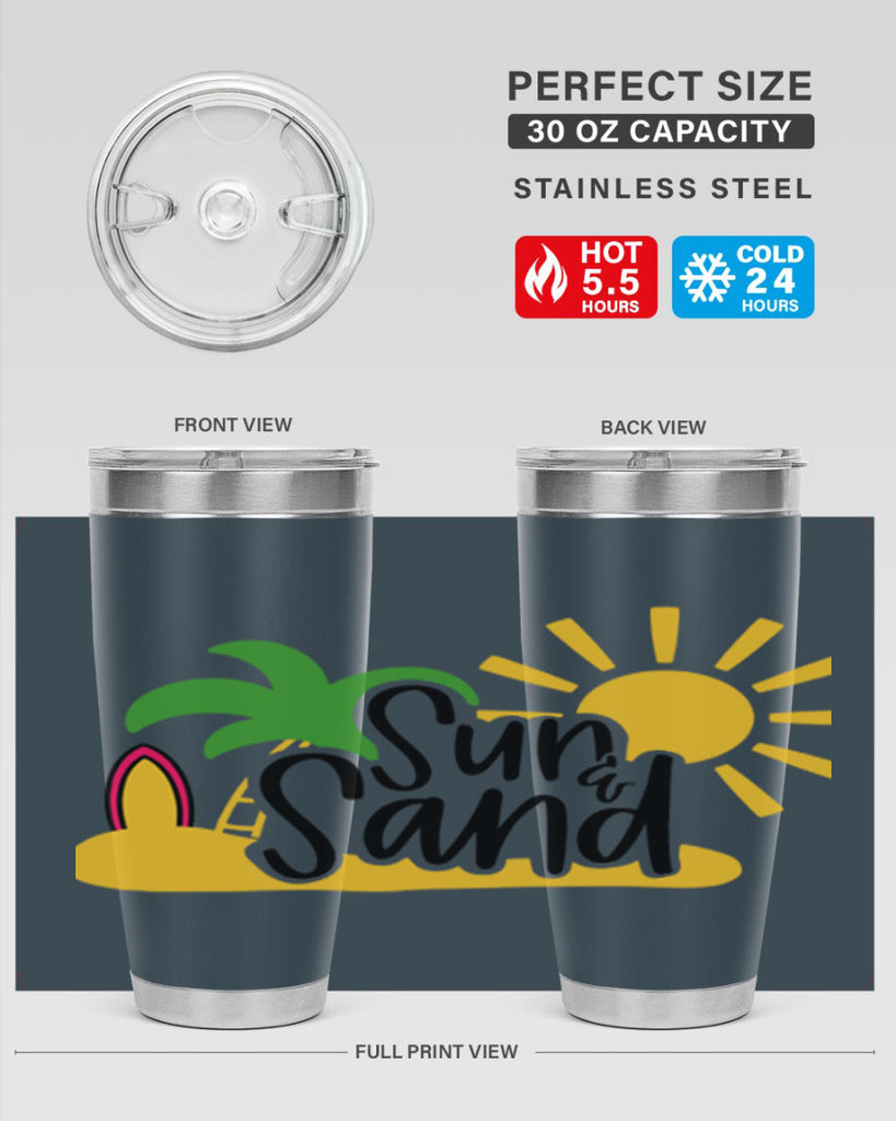 Sun Sand Style 17#- summer- Tumbler
