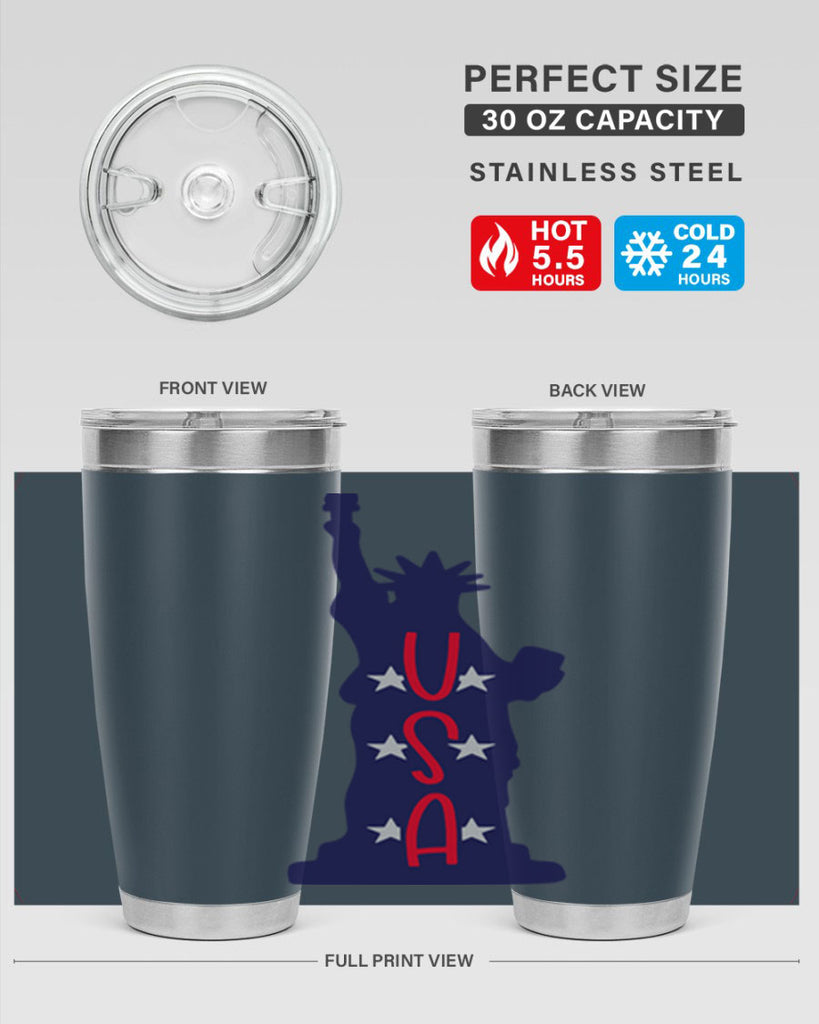 USA Style 181#- Fourt Of July- Tumbler