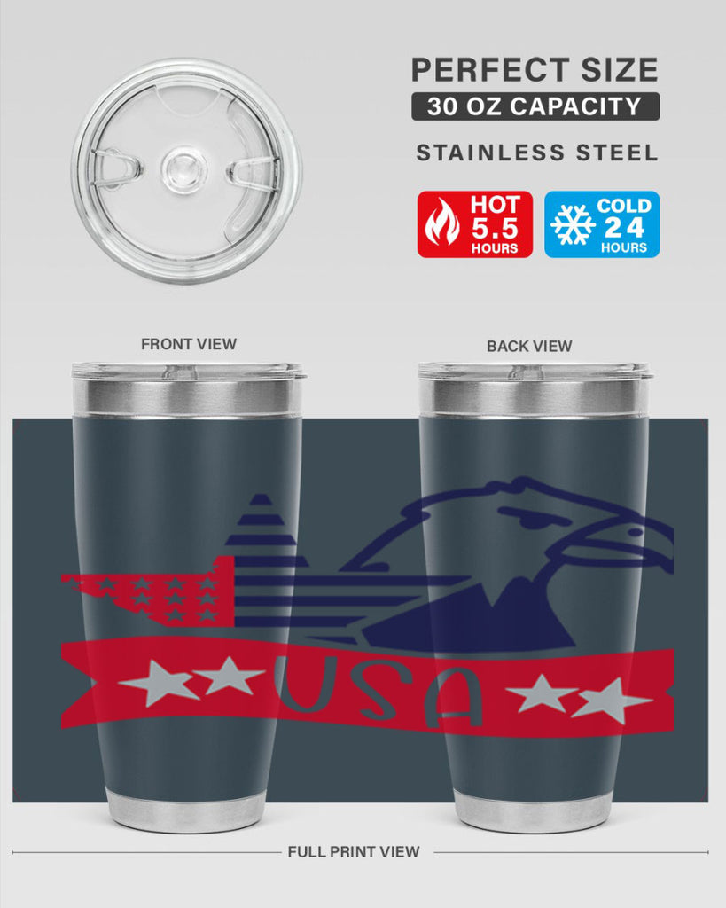 USA Style 182#- Fourt Of July- Tumbler