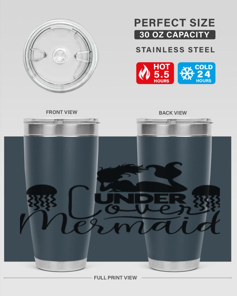 Under Cover Mermaid 642#- mermaid- Tumbler