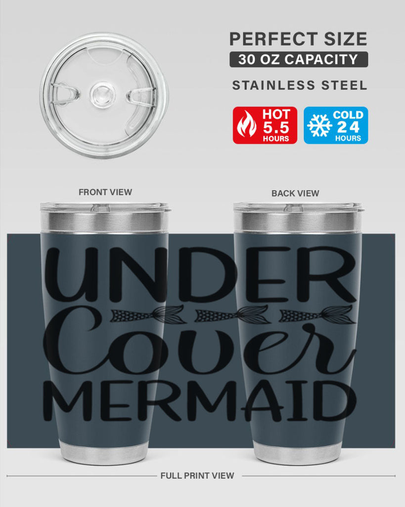 Under Cover Mermaid 647#- mermaid- Tumbler