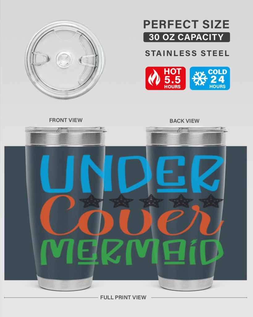Under Cover Mermaid 648#- mermaid- Tumbler