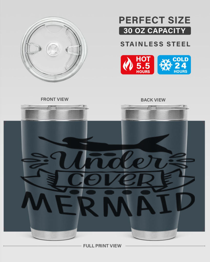 Under cover mermaid 645#- mermaid- Tumbler