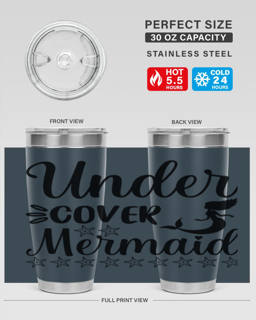 Under cover mermaid 650#- mermaid- Tumbler