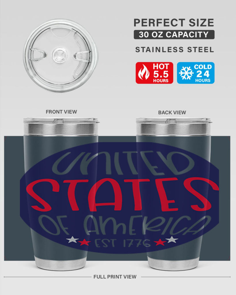 United States Of America Est Style 176#- Fourt Of July- Tumbler