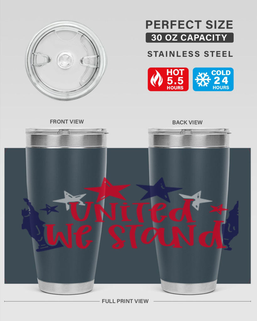 United We Stand Style 179#- Fourt Of July- Tumbler