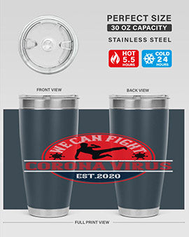 We Can Fight Corona Virus Est Style 11#- corona virus- Tumbler
