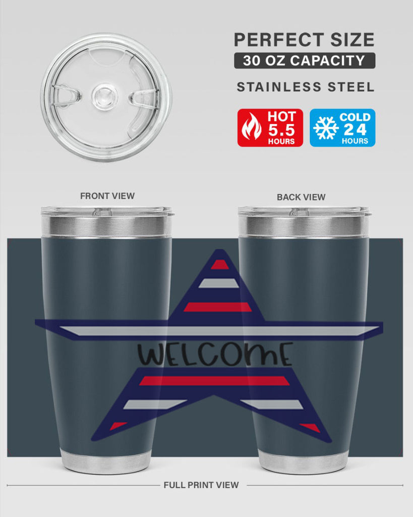 Welcome Style 186#- Fourt Of July- Tumbler