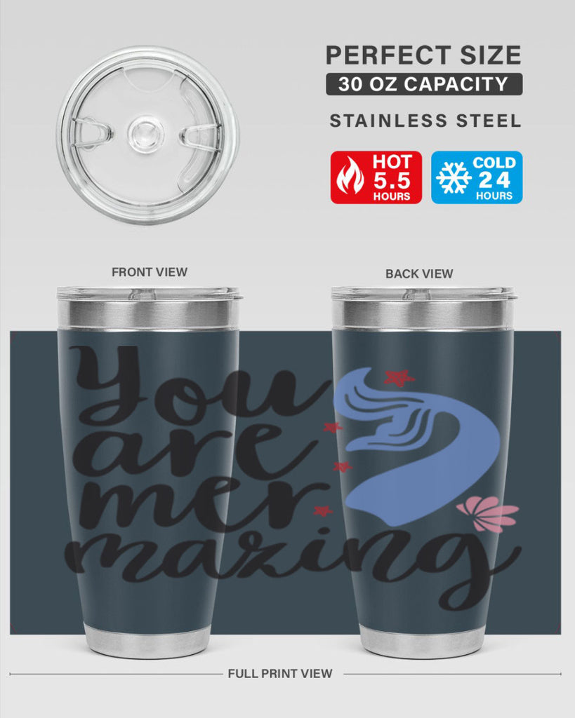 You are mermazing 681#- mermaid- Tumbler
