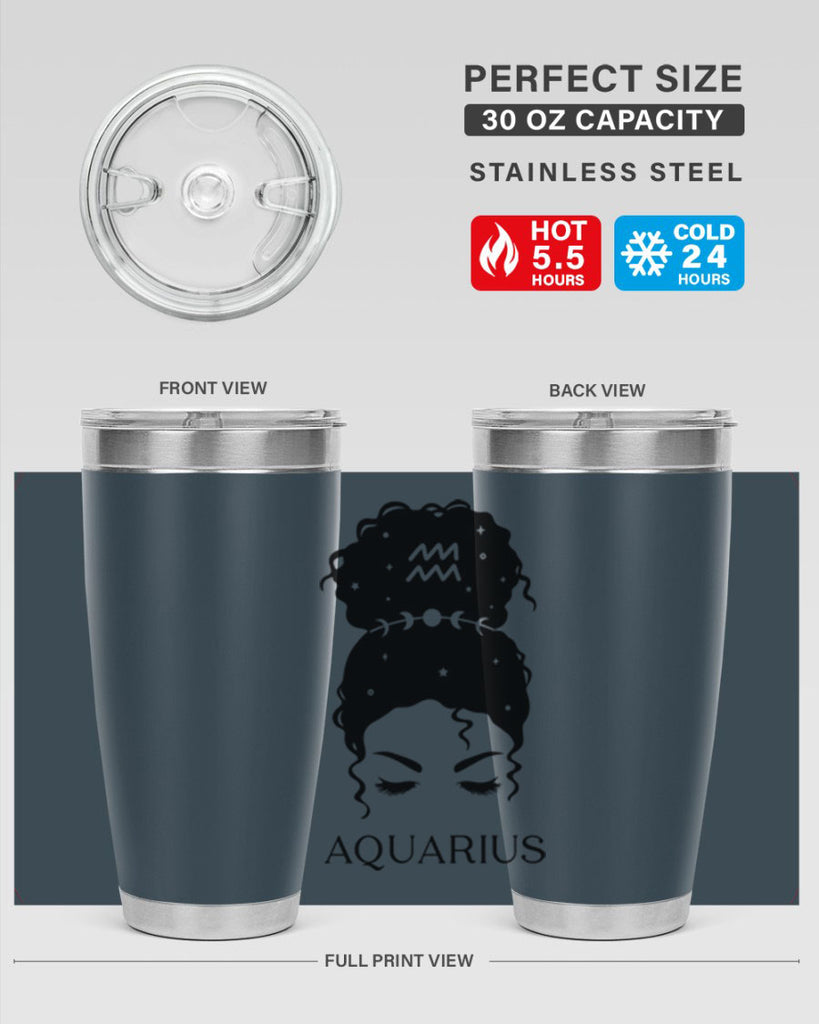 aquarius 81#- zodiac- Tumbler