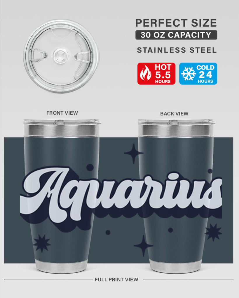 aquarius 82#- zodiac- Tumbler