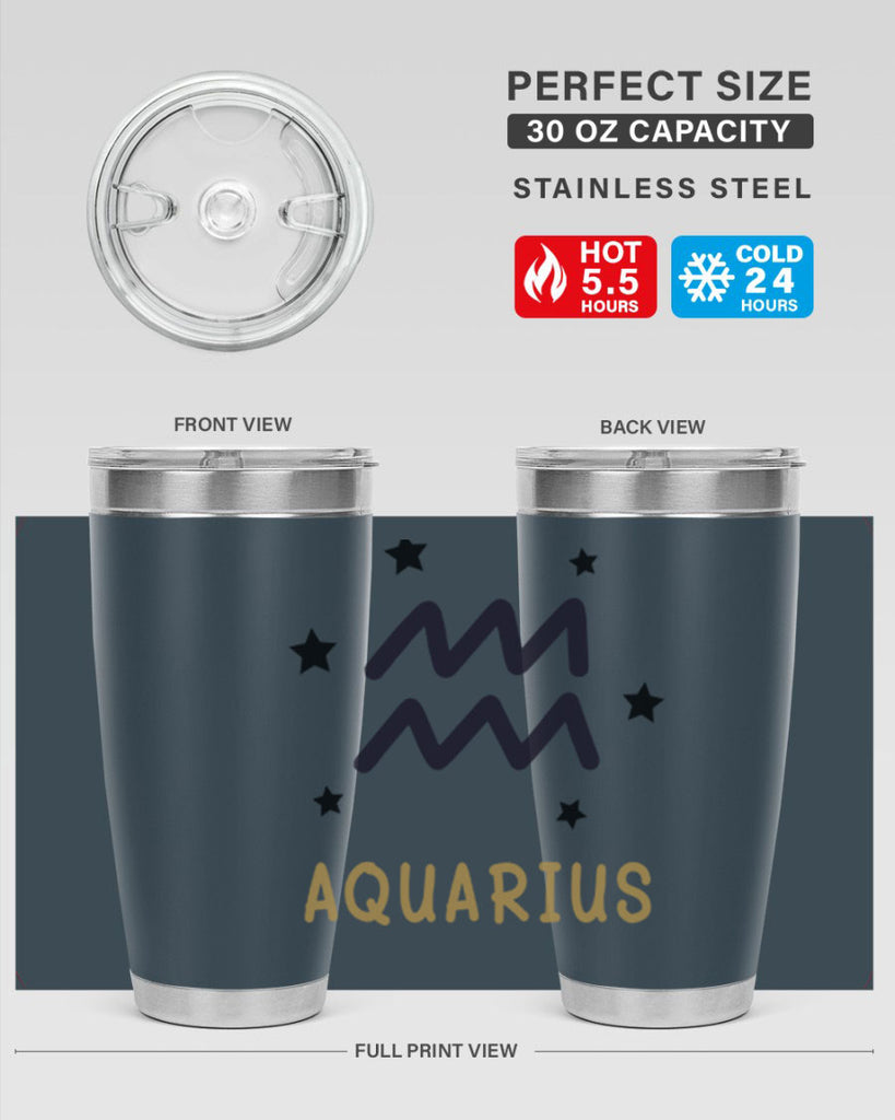 aquarius 83#- zodiac- Tumbler