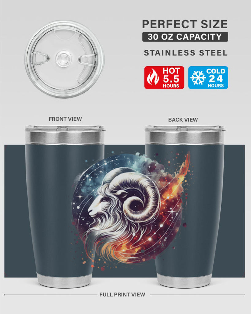 aries 124#- zodiac- Tumbler