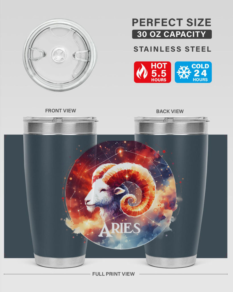 aries 128#- zodiac- Tumbler