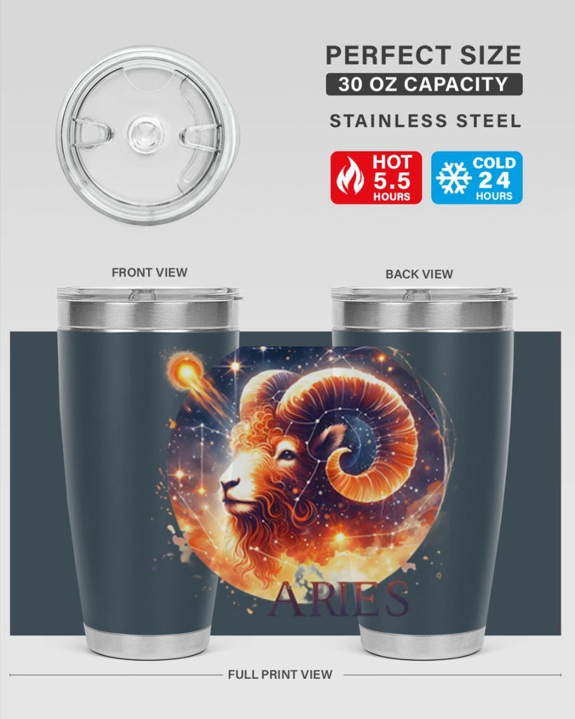 aries 130#- zodiac- Tumbler
