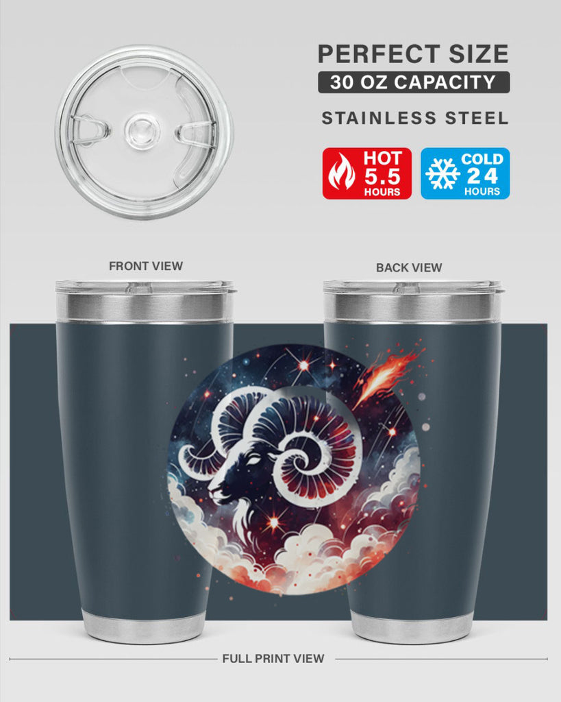aries 140#- zodiac- Tumbler
