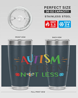 autism different not less Style 5#- autism- Tumbler