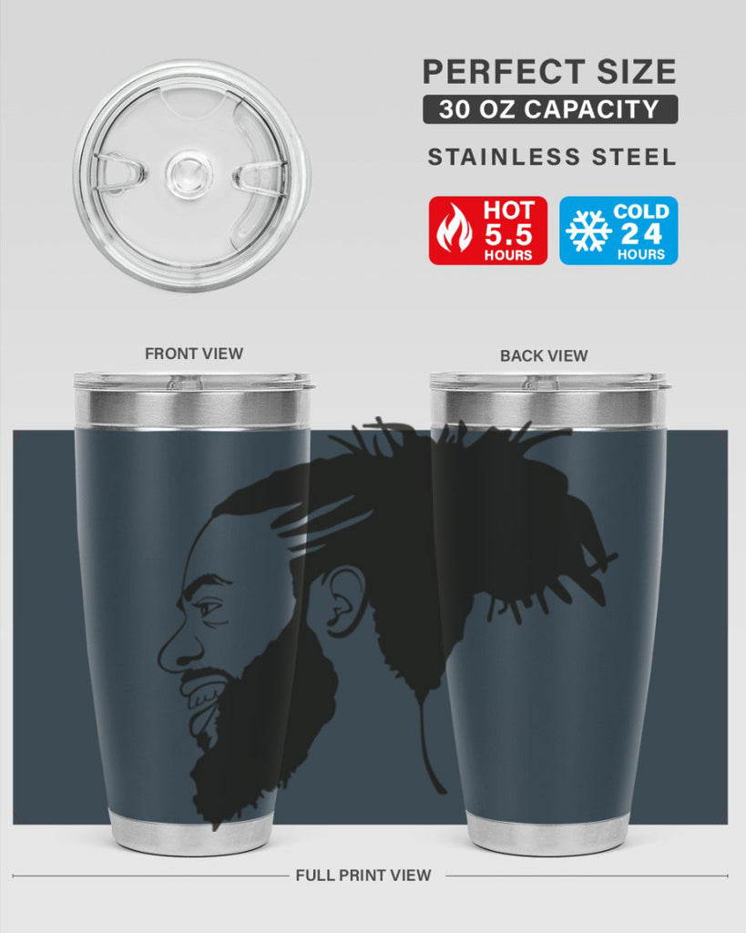 beardman 45#- black men - boys- tumbler