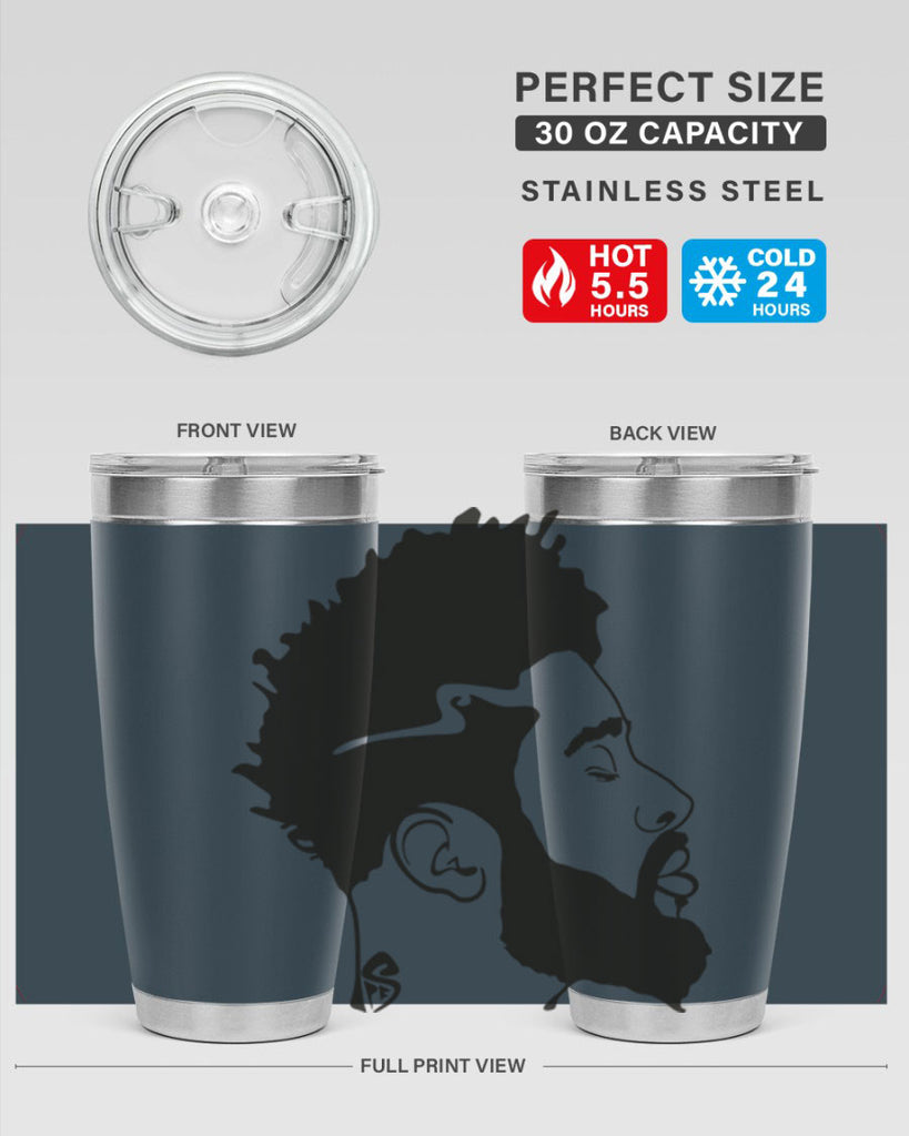 beardman 59#- black men - boys- tumbler