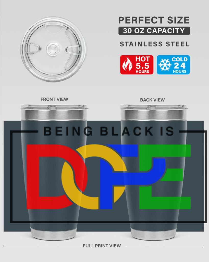 being black is dope 259#- black words phrases- Cotton Tank