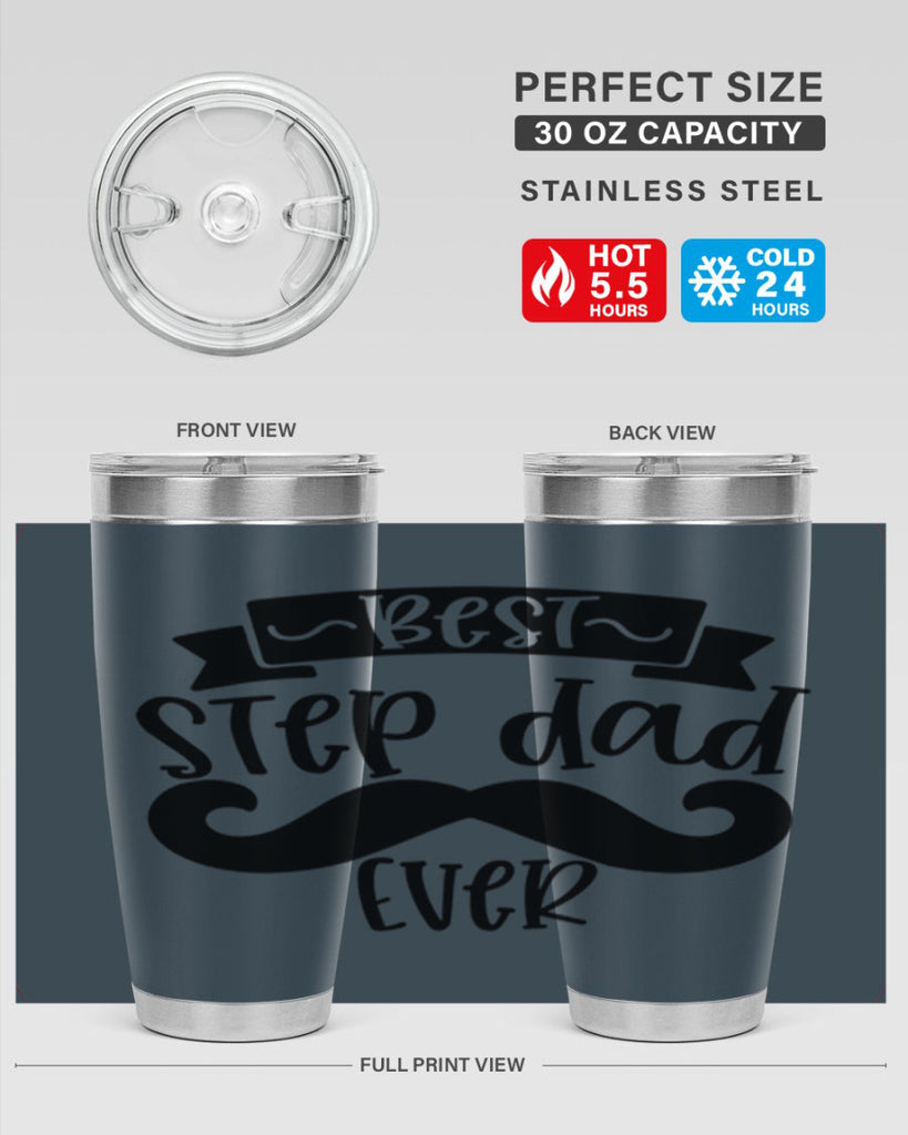 best step dad ever 70#- fathers day- Tumbler