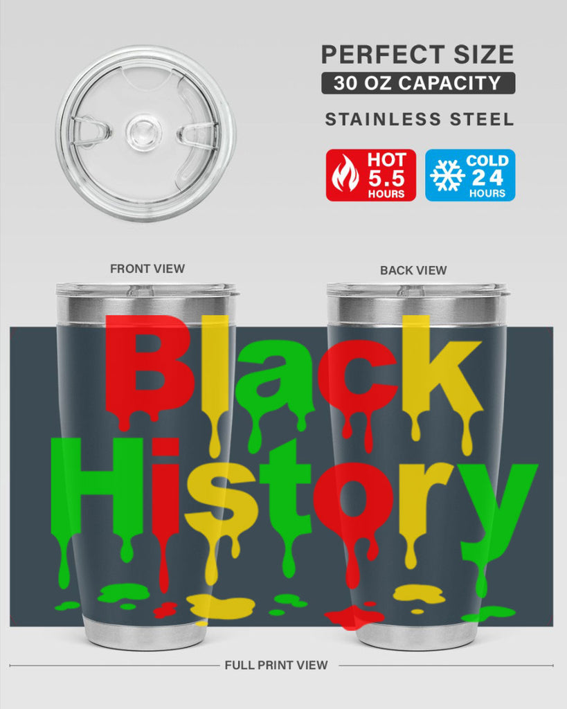 black history drip 241#- black words phrases- Cotton Tank