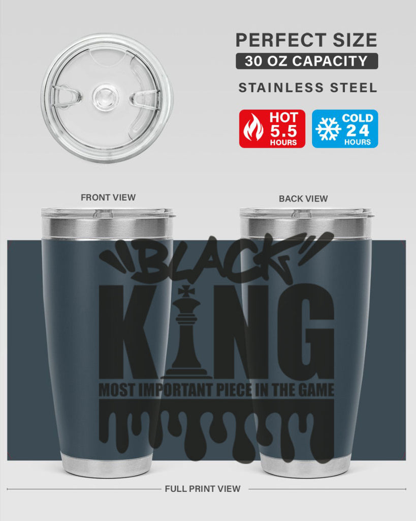 black king 214#- black words phrases- Cotton Tank