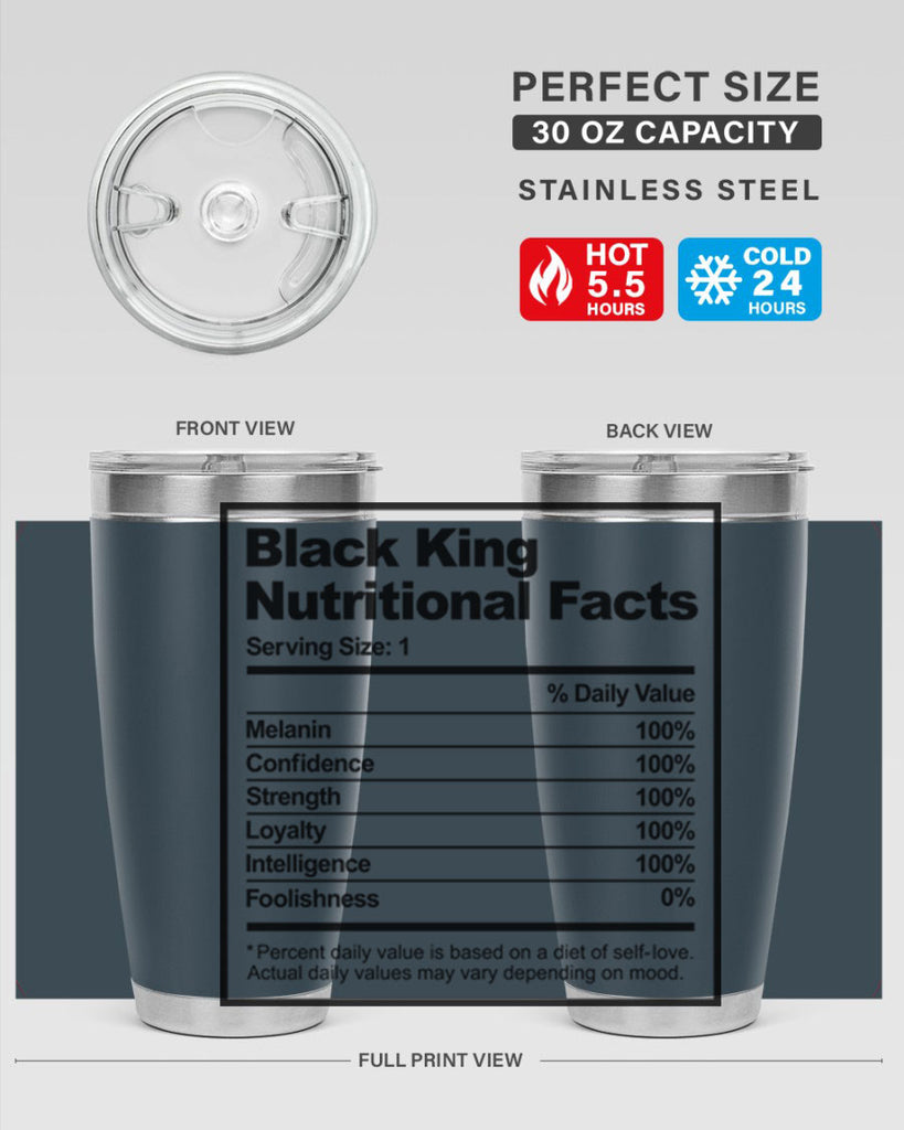 black king nutritional facts 231#- black words phrases- Cotton Tank