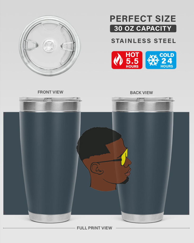 black man 27#- black men - boys- tumbler