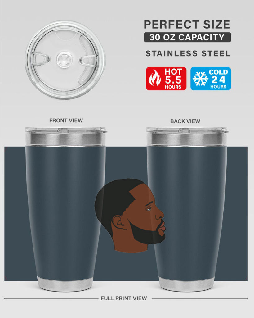 black man 35#- black men - boys- tumbler