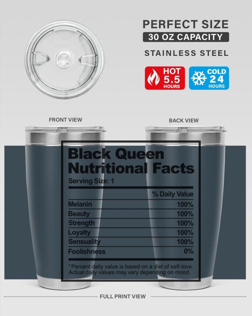 black queen nutritional facts 219#- black words phrases- Cotton Tank