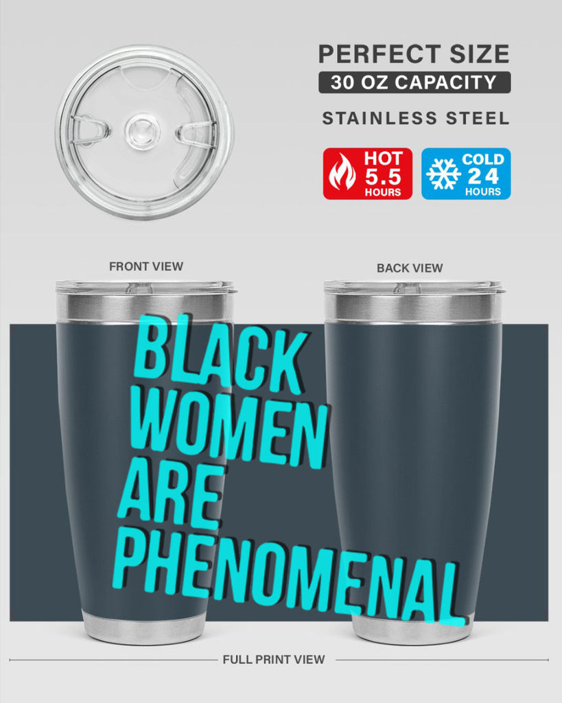 black woman are phenomenal color 216#- black words phrases- Cotton Tank