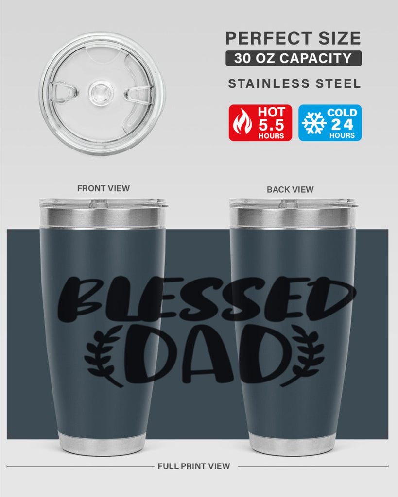 blessed dad 36#- dad- Tumbler