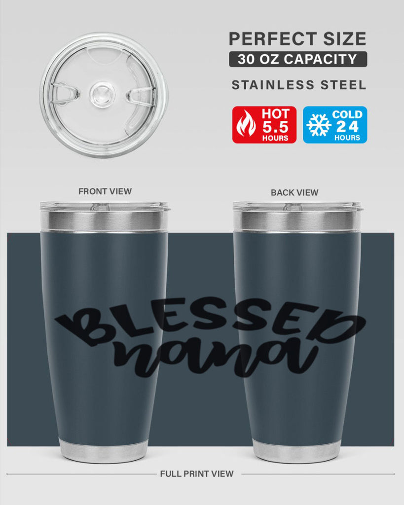 blessed nana 59#- grandma - nana- Tumbler