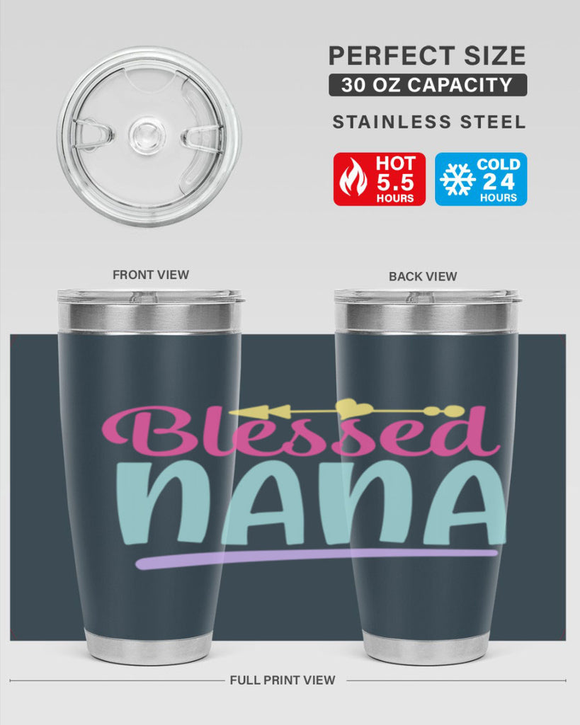 blessed nana 60#- grandma - nana- Tumbler