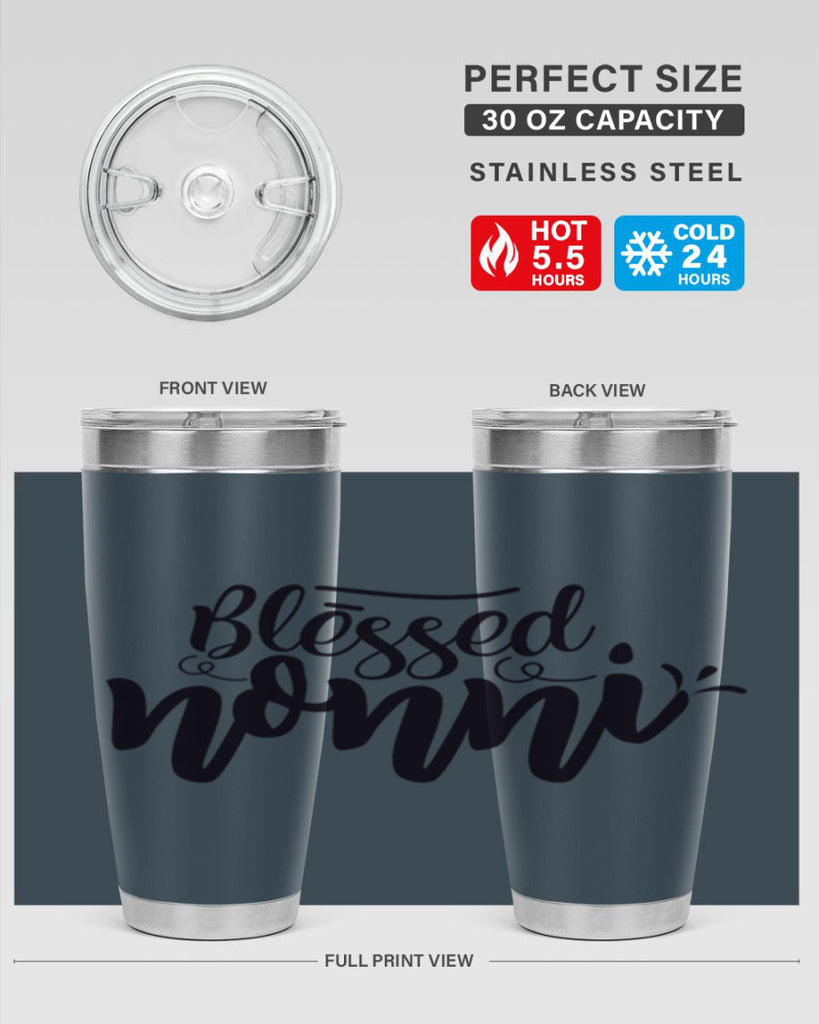 blessed nonni 57#- grandma - nana- Tumbler