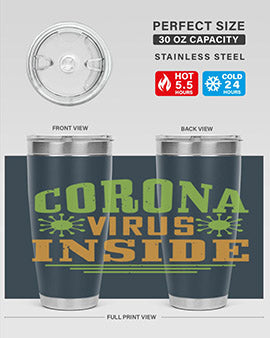 coronavirus inside Style 2#- corona virus- Tumbler