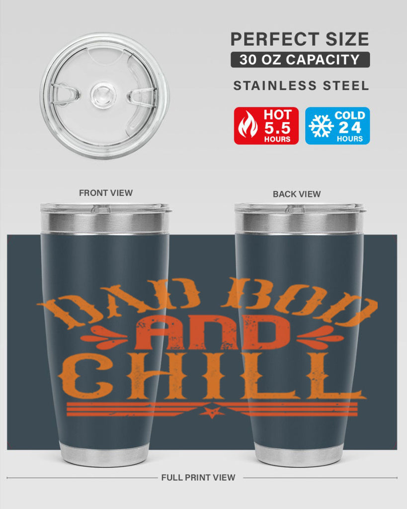 dad bod and chill 118#- fathers day- Tumbler