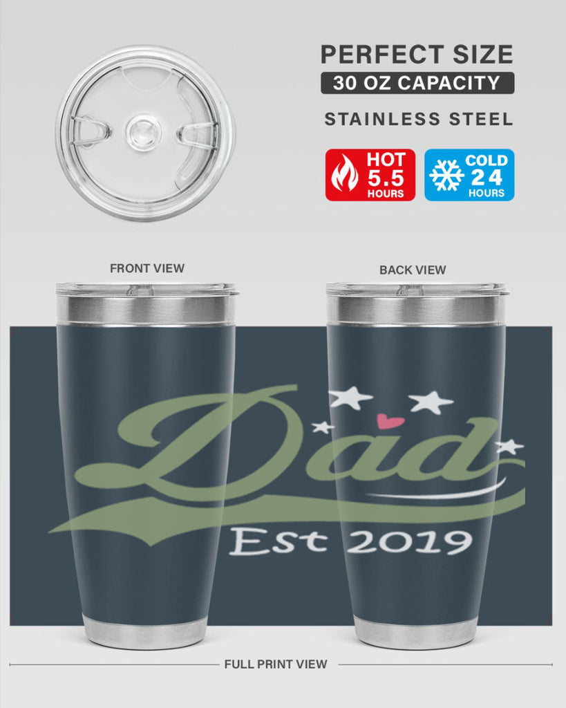 dad est 101#- fathers day- Tumbler