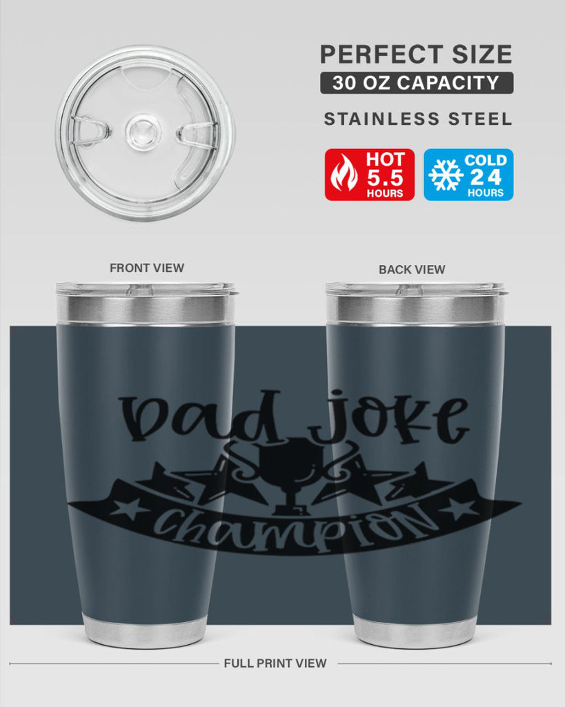 dad joke champion 66#- fathers day- Tumbler
