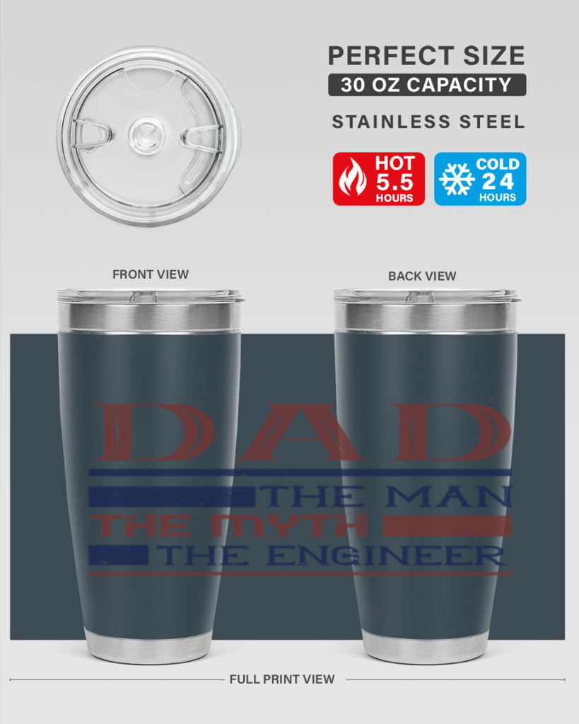 dad the man the myth the engineer Style 24#- engineer- tumbler