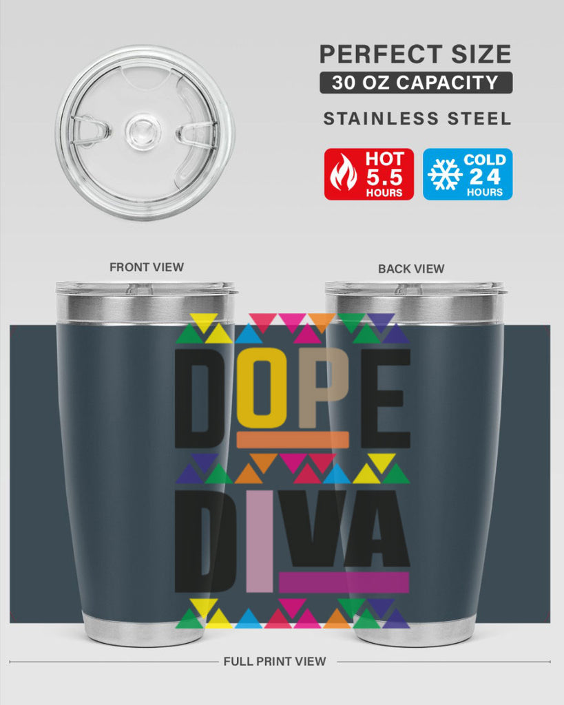 dope diva- black words phrases- Cotton Tank