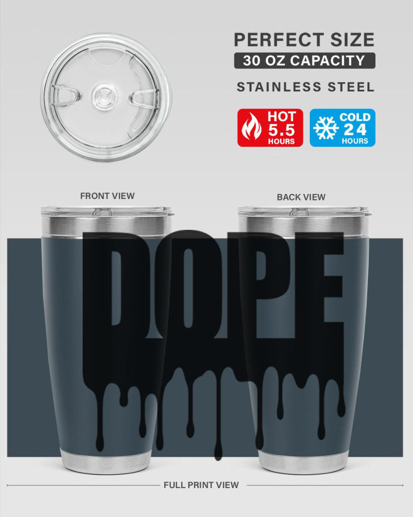 dope drip 166#- black words phrases- Cotton Tank
