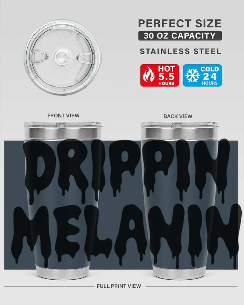 drippinmelanin  160#- black words phrases- Cotton Tank