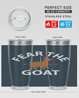 fear the goat Style 4#- goat- Tumbler