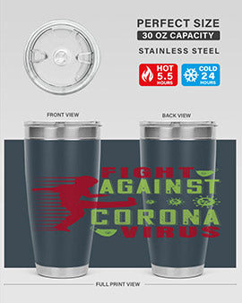 fight against corona virus Style 41#- corona virus- Tumbler