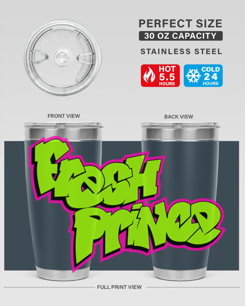fresh prince 146#- black words phrases- Cotton Tank